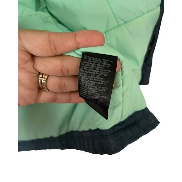 The North Face Women Blue Teal Insulated Hooded HyVent Jacket Size Small - EUC - Picture 8 of 12